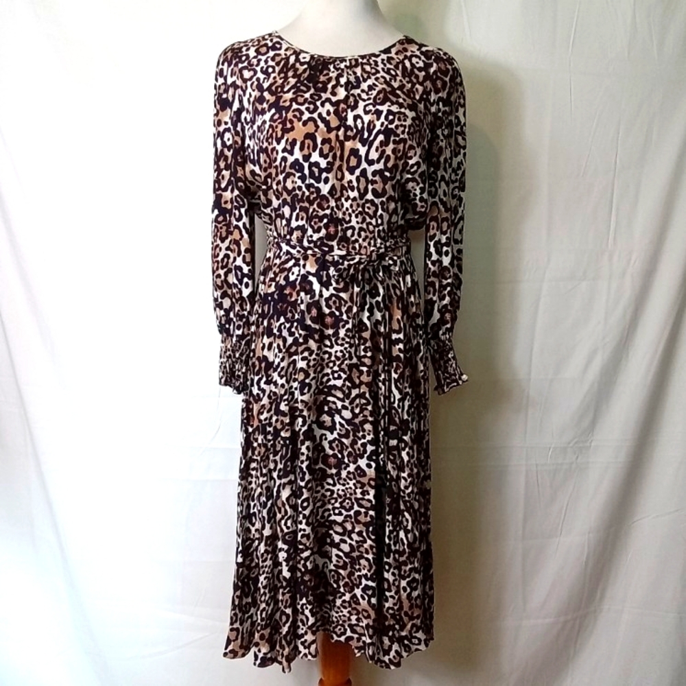 $149 TALBOTS NWT leopard dress 6 P